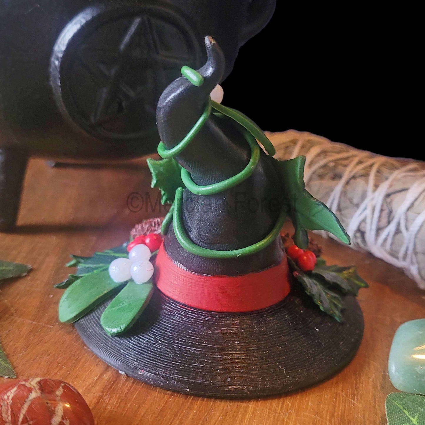 A Witches Hat, Yule Pagan Decoration, Christmas Decoration, Festive Altar.