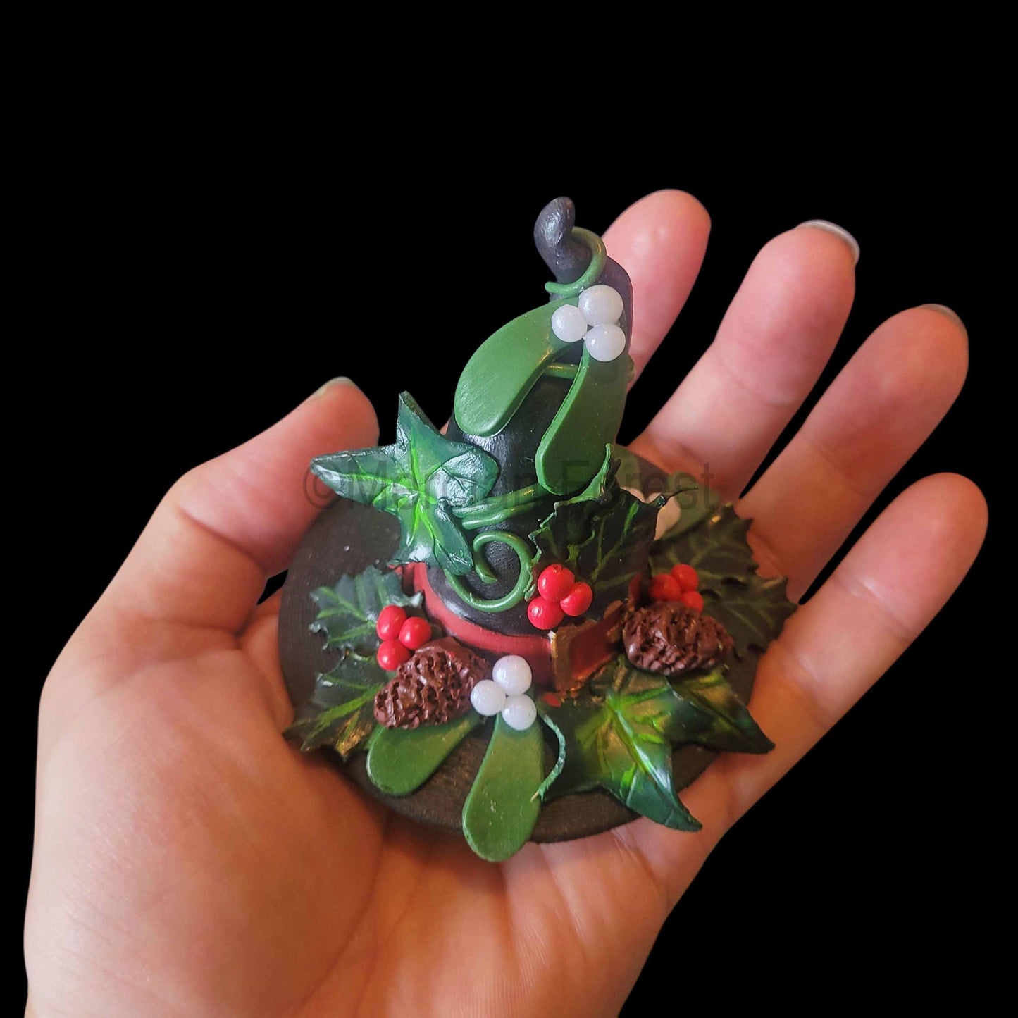 A Witches Hat, Yule Pagan Decoration, Christmas Decoration, Festive Altar.