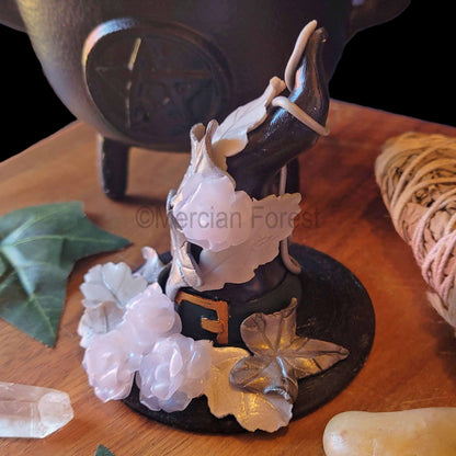 A Witches Hat, Yule Pagan Decoration, Christmas Decoration, Festive Altar.
