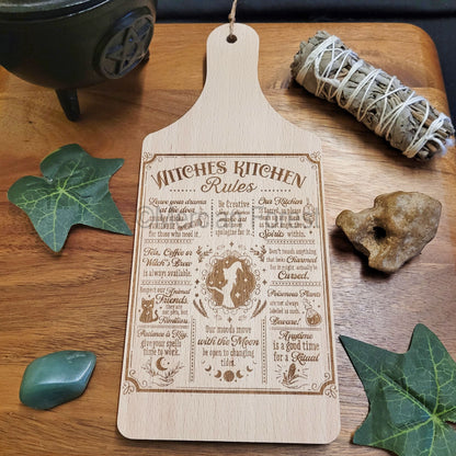 Witches Kitchen Rules Chopping Board Hanging