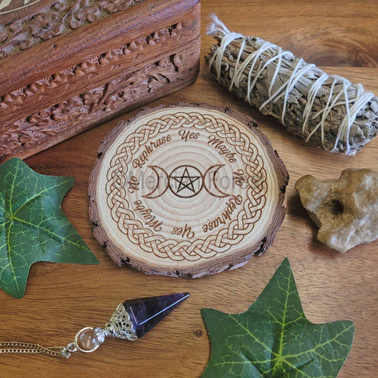 Triple Moon Dowsing pendulum board