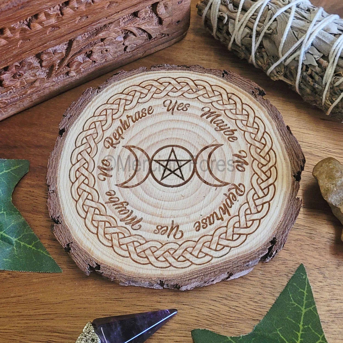 Triple Moon Dowsing pendulum board