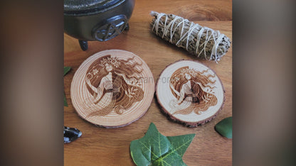 Persephone Wooden Altar Tile