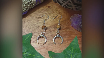 Horn Torque Style Earrings