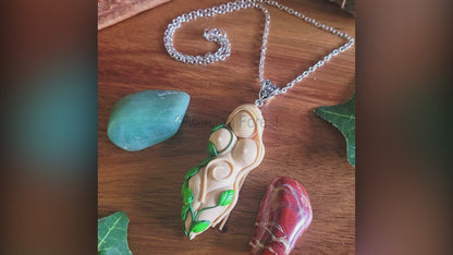 Gaia Goddess Amulet Talisman Pendant Necklace