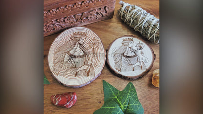 Frigg Norse Wooden Altar Tile