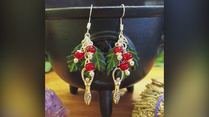 Holly Goddess Earrings