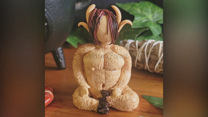 Cernunnos Sitting Statue Figurine