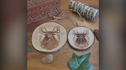 Cernunnos Herne Wooden Wall Hanging