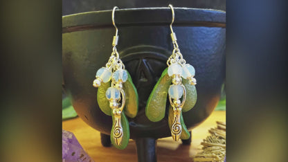 Mistletoe Goddess Earrings