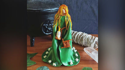 Imbolc Goddess, Brigid/Bridget/Brig Altar Goddess, Mini Statue or Figurine